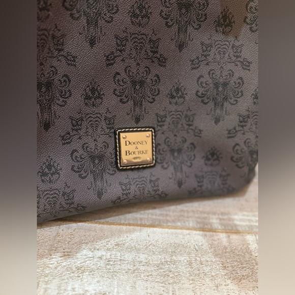 Dooney & Bourke Disney Parks Exclusive Retired Haunted Mansion Shopper Tote Bag - Picture 2 of 16